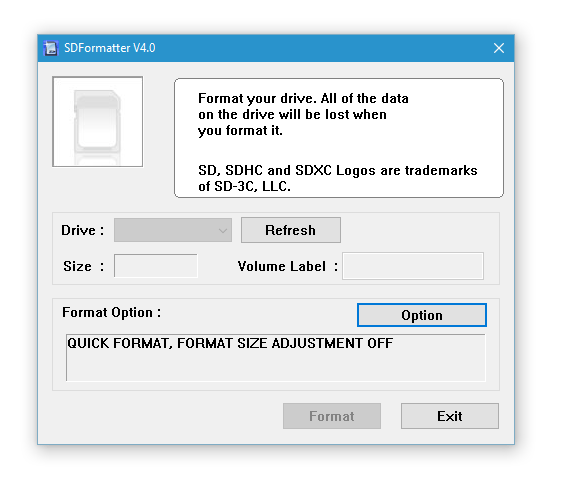 Windows 7 не может отформатировать флешку