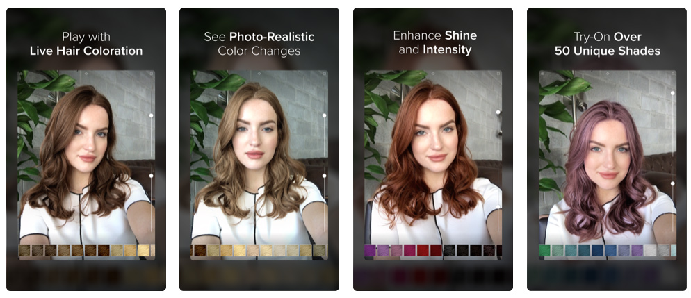 В каком приложении можно менять цвет волос на фото