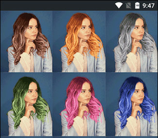 Приложение подбор цвета волос по фото