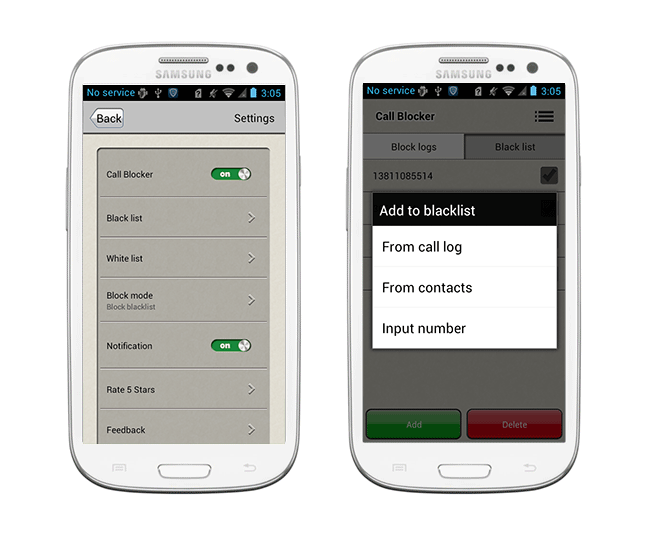 приложение Call Blocker поможет заблокировать контакт